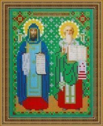 Рисунок на ткани для вышивания бисером 456М «Св. Кирилл и Мефодий»