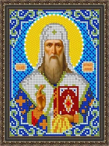 Pисунок на ткани для вышивания бисером 845М «Св. Алексей Митрополит Московский»