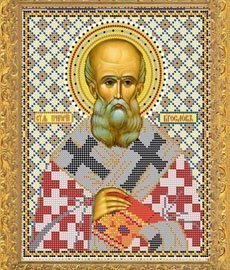Рисунок на ткани для вышивания бисером Бис 764 "Святой Григорий"