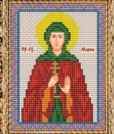 Набор для вышивания бисером ВБ-176 "Икона Св. Марии Радонежской" Набор для вышивания бисером ВБ-176 "Икона Св. Марии Радонежской"