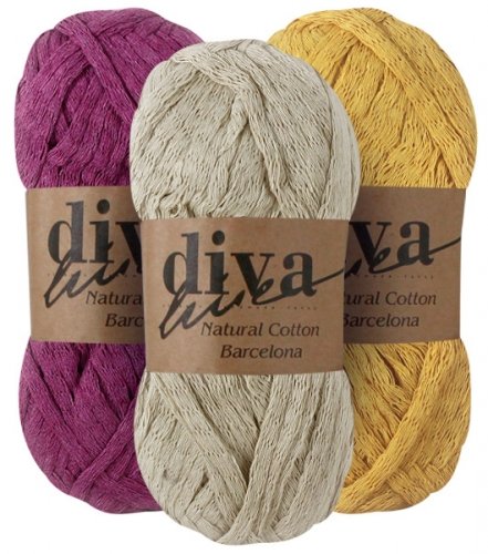 Пряжа Natural Cotton Barcelona (Diva) Пряжа Natural Cotton Barcelona (Diva)