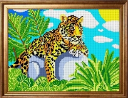 Канва для бисера КБЖ-3002 Леопард