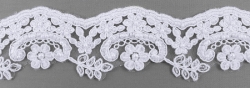 Кружево свадебное (на сетке) Е715B 1/10 ярд