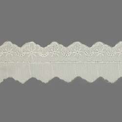 Прошва №2050 х/б ш.4 см молочный  1/9 м