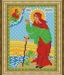 Рисунок на ткани для вышивания бисером 390М "Св. Ксения Петербургская"