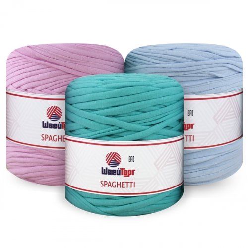 Трикотажная пряжа ShveyTorg Spaghetti (1 моток) Трикотажная пряжа ShveyTorg Spaghetti (1 моток)