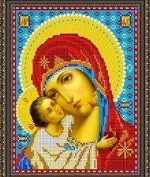 Рисунок на ткани для вышивания бисером Бис 345 «Прсв.Богородица Игоревская»