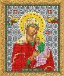 Рисунок на ткани для вышивания бисером Бис 325 "Страстный образ Пресвятой Богородицы"