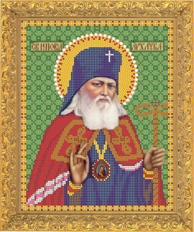 Рисунок на ткани для вышивания бисером Бис 416 "Святой Лука Крымский"